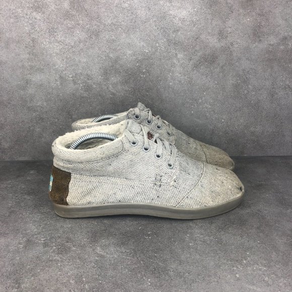 Toms Wool Fleck Fleece Botas Ankle Boot, Grey, Women's 8.5 - Picture 2 of 10